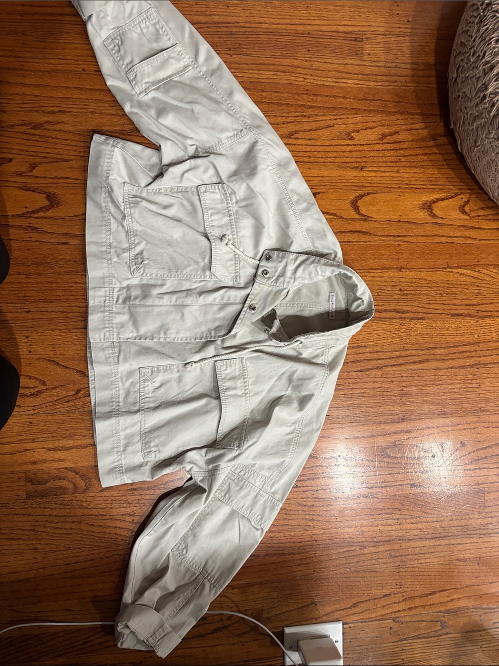 Sincerely Jules Light Cream Utility Jacket